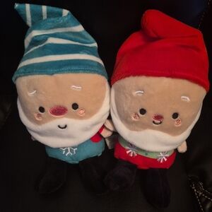 Hallmark Holiday Plush Gnomes - Red and Blue